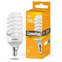 Лампа люминесцентная Camelion, LH20-FS-T2-M/827/E14 E14, T2, 20Вт, 2700К