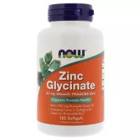 NOW Zinc Glycinate (Глицинат цинка) 120 капсул