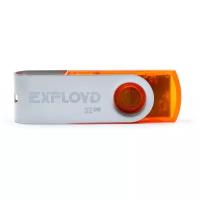 Флешка EXPLOYD 530 32 ГБ, 1 шт., orange