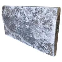 SlRus Плитка из серой гималайской соли, натуральная (Рустик) 20х10х2,5 см