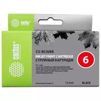 Cartridge ink Cactus CS-BCI6BK black (12ml) for Canon i905D/i950S/i960x/i965/i990/i9100/i9950/S800/S