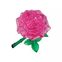 3D-пазл Crystal Puzzle Розовая роза (90213), 44 дет., 5 см, розовый