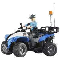 Квадроцикл Bruder Police-Quad (63-010) с фигуркой 1:16, 16 см, синий