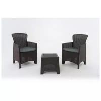 Комплект мебели Vinotti SF3-2P (2 кресла+стол) коричневый