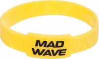 Браслет MAD WAVE, 1 шт., размер 16 см, размер one size, диаметр 5 см, желтый