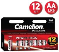Батарейка АА Camelion Plus Alkaline BL12 LR6 1.5В