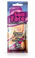 Sol Bianca Ккрем для загара в солярии для лица “Sun Face”, 15 мл (с экстрактами черного и зеленого чая и бронзаторами)