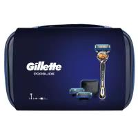 Набор Gillette подарочный в косметичке: чехол, бритвенный станок ProGlide Flexball