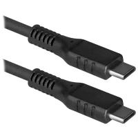 Кабель Defender USB Type-C - USB Type-C (USB99-03H), 1 м, черный