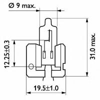 Лампа галогенная H2 12V 55W X511 PHILIPS 12311C1