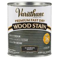 Быстросохнущее тонирующее прозрачное масло / Морилка для дерева Varathane Fast Dry Wood Stain Угольный Серый Carbon Gray 0,946 л