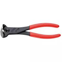 Кусачки торцевые, 180 мм, фосфатированные, обливные ручки Knipex KN-6801180