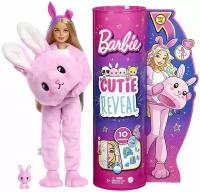 Barbie Кукла Barbie Cutie Reveal Pink Bunny с сюрпризами, 29 см, HHG19