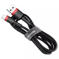 Data кабель USB Baseus, Cafule Cable CALKLF-B19 для iP5, 1м красно-черный