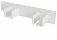 Комплект торцевых пластиковых универсальных заглушек для 2-х и 3-х рядных пластиковых потолочных карнизов (шины) PEORA