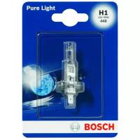 Лампа галогеновая головного света H1 P14.5s 3200K Pure light 12V 55W Блистер 1шт, BOSCH 1987301005