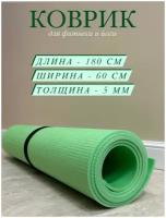 Коврик для фитнеса и йоги,нескользящий для занятий спортом 180х60х0.5