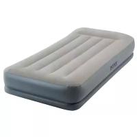Кровать надувная INTEX PILLOW REST MID-RISE, 99х191х30см (встроенный насос 220В)