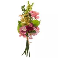 Lefard Букет искусственных цветов 40 см (287-108) зеленый/розовый