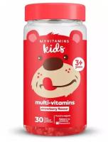 Витаминно-минеральный комплекс Myprotein для детей, MultiVitamins Kids, 30 жевательных таблеток (Клубника)