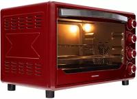 Мини-печь NORDFROST RC 350 R, настольная духовка, 1600 Вт, 35л, конвекция, гриль, таймер до 120 минут, 3 режима нагрева, красный