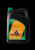 Моторное масло 10W-50 QC OIL Long Life 5л для мотоциклов 4Т синтетическое металлоплакирующее