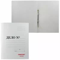 Скоросшиватель Офисмаг картонный Мелованный гарантированная плотность 320 г/м2, белый, до 200 листов (127820)