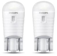 PHILIPS лампа светодиодная W5W (T10) LED WHITE 11961 U30CW B2 11961U30CWB2, 2шт