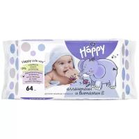 Влажные салфетки Bella Baby happy Allantoin + vitamin E, 64 шт