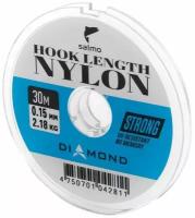Леска монофильная Salmo Diamond HOOK LENGTH NYLON, диаметр 0.15 мм, тест 2.18 кг, 30 м 9848668