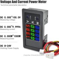 Измерительная панель вольт - амперметр и ваттметр DC 0-100 B, ток DC 0-9.999 А, мощность DC 0-1000 Bт (Н)