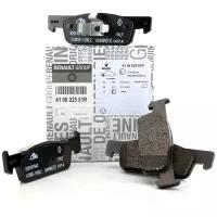 Дисковые тормозные колодки передние Renault 410602581R для Renault Clio, Renault Sandero, Renault Logan, Renault Twingo (4 шт.)