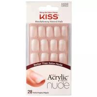 KISS накладные ногти Salon Acrylic French Nude Medium Length с клеем