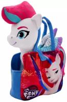 Мягкая игрушка YuMe Пони Зип в сумочке My Little Pony, 25 см, белый/розовый
