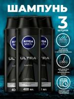 NIVEA шампунь-уход Men Ultra Длительная свежесть и чистота