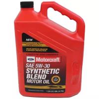 Полусинтетическое моторное масло Motorcraft SAE 5W30 Synthetic Blend, 4.73 л, 4.5 кг