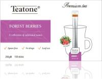 Чайный напиток Лесные ягоды TEATONE, в стиках, (100шт*2г)