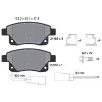 Дисковые тормозные колодки задние Textar 2448601 для Ford Transit Tourneo, Ford Transit (4 шт.)