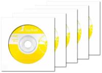 Перезаписываемый диск SmartTrack CD-RW 700Mb 12x в бумажном конверте с окном, 5 шт