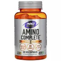 Now Foods, Sports, Amino Complete, аминокислотный комплекс, 120 растительных капсул