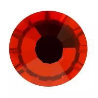 Стразы клеевые PRECIOSA цветные, 3,9 мм, стекло, 144 шт, в пакете, оранжевый (438-11-612 i)