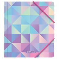 ErichKrause Папка для тетрадей на резинках Magic Rhombs, A5+, пластик, разноцветный