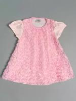 Платье Clariss, размер 22 (68-74), розовый