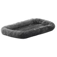 Лежанка MidWest Pet Bed для собак и кошек меховая 55х33 см, серая