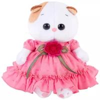Мягкая игрушка Budi Basa в подарочной коробке - Кошечка Ли Ли Baby в платье с вязаным цветочком, 20 см