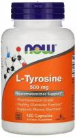 Аминокислота NOW L-Tyrosine 500 mg (120 капсул)