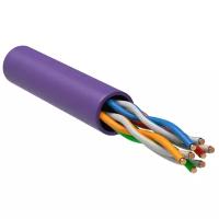 Кабель информ. ITK (LC1-C5E04-126) кат.5е U/UTP 4X2X24AWG LSZH внутр. 305м фиол