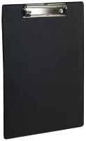 Доска-планшет STAFF с прижимом А4 (228х318 мм), картон/ПВХ, черная, 229554