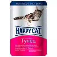 Влажный корм для кошек Happy Cat с тунцом (кусочки в желе)