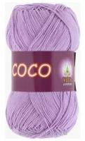 Пряжа хлопковая Vita Cotton Coco (Вита Коко) - 1 моток, 3869 сиреневый, 100% мерсеризованный хлопок 240м/50г